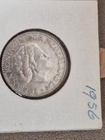 1 Gulden 1956 - Koningin Juliana, 1 gulden, Koningin Juliana, Zilver, Ophalen of Verzenden