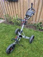 Clicgear 3.0 golftrolley 3 wiel lichtgrijze compleet €139, Ophalen of Verzenden, Zo goed als nieuw, Golfkar