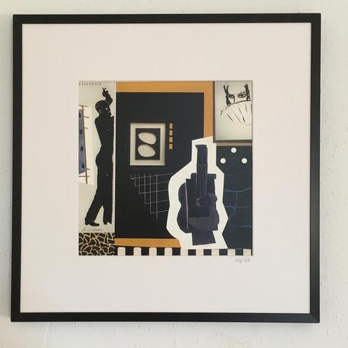 Collage “ Espagnole”, Antiek en Kunst, Kunst | Schilderijen | Modern, Ophalen of Verzenden