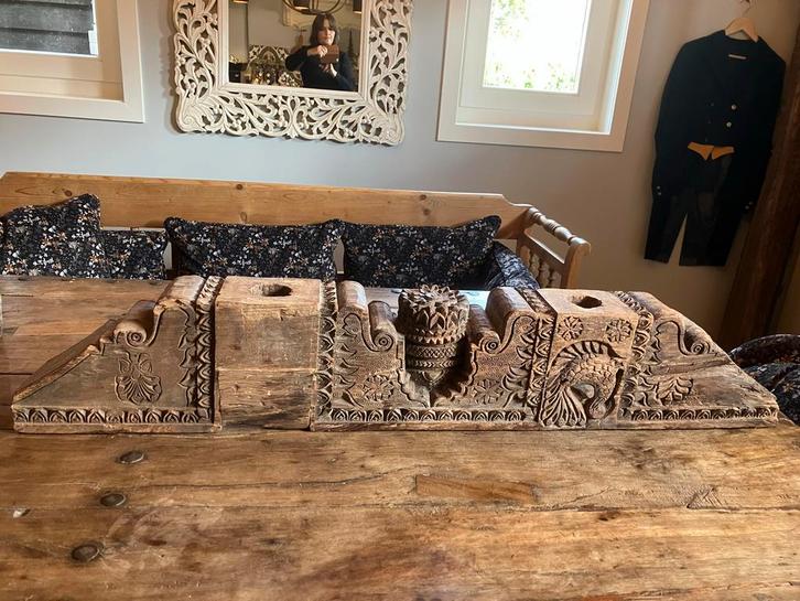 Aura Peeperkorn Houten Ornament Frieda Dorrestein, Huis en Inrichting, Woonaccessoires | Overige, Zo goed als nieuw, Ophalen
