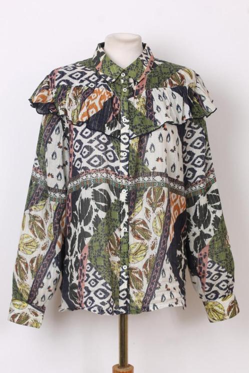 Zomer! Blouse van POM maat 42, Kleding | Dames, Blouses en Tunieken, Zo goed als nieuw, Maat 42/44 (L), Groen, Verzenden