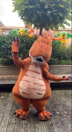Dinosaurus Dino mascotte te huur of langs laten komen, Hobby en Vrije tijd, Kostuums, Theaterbenodigdheden en LARP, Ophalen of Verzenden
