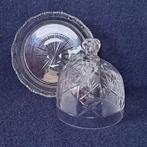 Antieke geëtste waaierkristallen cloche/stolp, Ophalen