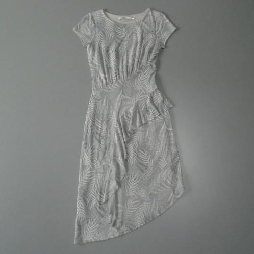Steps XS/34 grijs jurk feestjurkje ZGAN met linnen, Kleding | Dames, Jurken, Zo goed als nieuw, Maat 34 (XS) of kleiner, Grijs