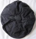 Pet zwart met klep met drukknoopje, Ophalen, Gedragen, 57 cm (M, 7⅛ inch) of minder, Pet