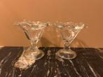 Vintage Ijscoupes - Set van 2, Huis en Inrichting, Keuken | Servies, Glas of Glazen, Ophalen of Verzenden, Overige stijlen, Glas