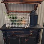 Vintage draadmand op pootjes - 48x32x27 cm, Ophalen of Verzenden, Rechthoekig