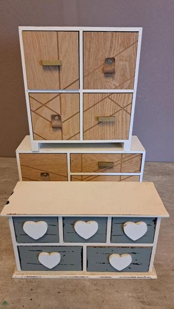 Miniatuur (decoratie) bureau laadjes -  stuks beschikbaar voor biedingen