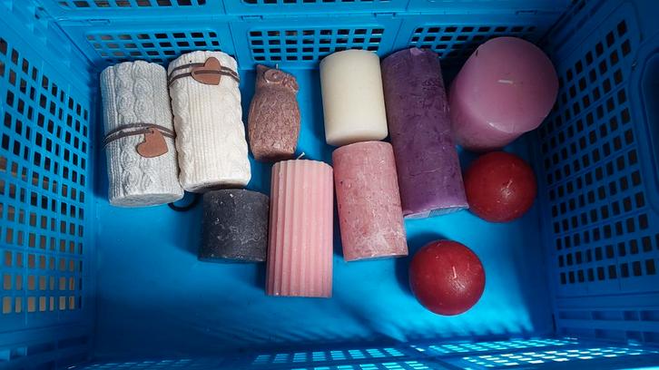 Kaarsen Collectie - Diverse Vormen & Kleuren, Huis en Inrichting, Woonaccessoires | Kandelaars en Kaarsen, Nieuw, Kaars, Minder dan 25 cm