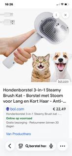 Honden/kattenborstel met stoom, Ophalen, Zo goed als nieuw