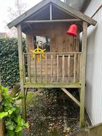 Houten speelhuisje met trap, Ophalen, Gebruikt, Hout