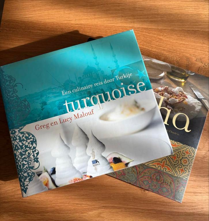 Turquoise en Saha Greg & Lucy Malouf, Boeken, Kookboeken, Zo goed als nieuw, Overige typen, Overige gebieden, Ophalen of Verzenden