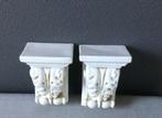 2 X WANDCONSOLES, MUURHANGER,ORNAMENTEN, Ophalen of Verzenden, Zo goed als nieuw