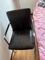 2 Eetkamerstoelen van echt leer (bruin), Huis en Inrichting, Stoelen, Ophalen, Zo goed als nieuw, Bruin, Vier