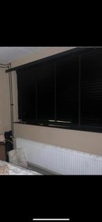 Zwarte Houten Jaloezieen 270x270, Ophalen of Verzenden, Zo goed als nieuw, Zwart, 200 cm of meer