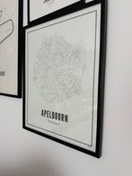 Plattegrond apeldoorn wijck 50x40 cm, Ophalen, Zo goed als nieuw