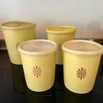 Tupperware Sunflower Set - Jaren 60, Ophalen of Verzenden, Gebruikt, Geel, Bus of Trommel