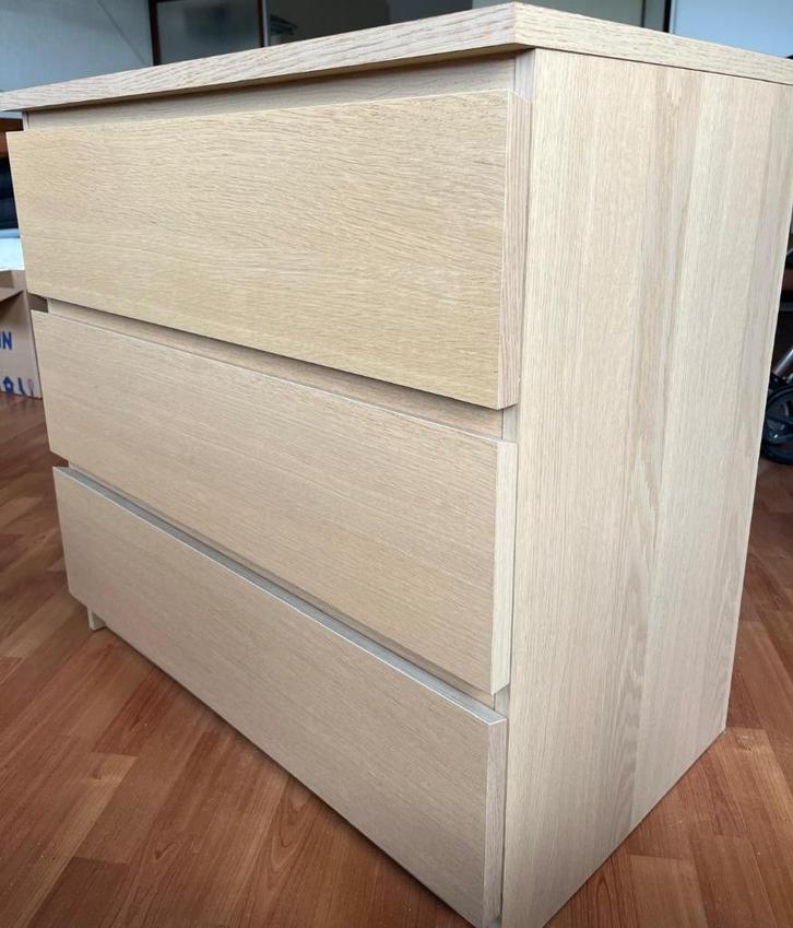 Ladekast 3 lades – licht eiken (Scandinavisch stijl), Huis en Inrichting, Kasten | Ladekasten, Zo goed als nieuw, Minder dan 100 cm