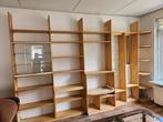 (1167) Houten wandrek van 370x30x240 cm BxDxH., Ophalen, Gebruikt, ., .