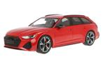 Te koop audi rs6 1:18 minicamps rood gloednieuw in doos, Ophalen of Verzenden, Nieuw, Auto, MiniChamps