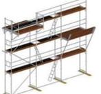 mubafix 70 renovatiesteiger, portaalsteiger, Doe-het-zelf en Verbouw, Steigers, Ophalen, Gebruikt, Overige typen, 5 meter of hoger