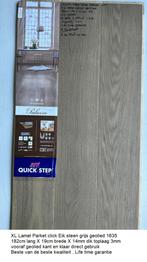 XL Lamel Parket Eik steen grijs geolied 1635 14mm €34,95m2, Parket, 75 m² of meer, Lamel Parket click 14mm dik vooraf geoiled