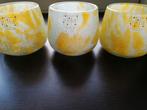Fidrio exclusive collection 3 glazen vazen/bloempotje., Ophalen, Nieuw, Overige materialen, Minder dan 25 cm
