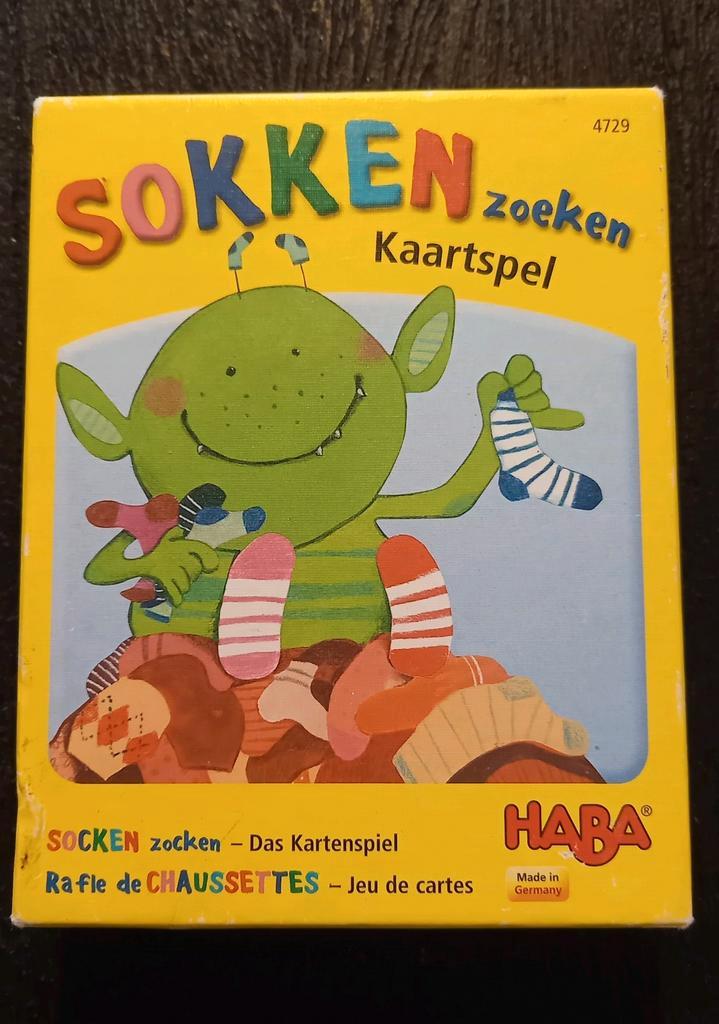 HABA Sokken Zoeken Kaartspel, Kinderen en Baby's, Speelgoed | Overig, Zo goed als nieuw, Jongen of Meisje, Ophalen of Verzenden