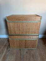Opbergdozen van bamboe - set van 2, Ophalen, Zo goed als nieuw