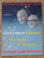 Snip & Snap revue 't staat in de sterren '61 - '62 programma, Gebruikt, Verzenden, Boek, Tijdschrift of Artikel, X