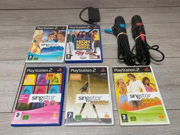 Playstation 2 Singstar Games + Orginele Microfoon 