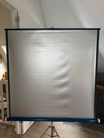 Projectiescherm / Diascherm 125/135 in originele doos, Audio, Tv en Foto, Projectieschermen, Ophalen, Handmatig, Gebruikt