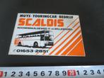 sticker St. Willebrord Muys touringcar bedrijf SCALDIS, Ophalen, Zo goed als nieuw, Bedrijf of Vereniging