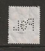 S- Duitse Rijk gest. zegel met perfins, Ophalen of Verzenden, Duitse Keizerrijk, Gestempeld