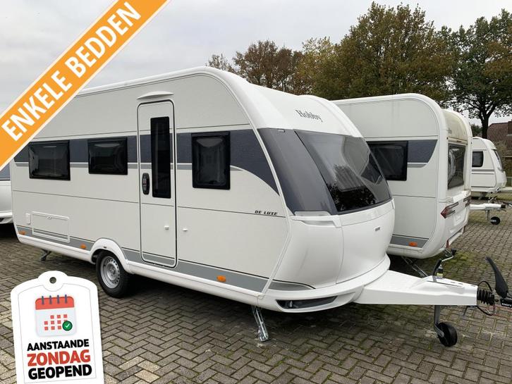 Hobby De Luxe 460 LU Model 2025, Caravans en Kamperen, Caravans, Bedrijf, tot en met 4, Rondzit, Hobby, 2 aparte bedden, Overige typen
