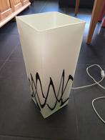 Stijlvolle Schemerlamp met Glazen Kap, Huis en Inrichting, Ophalen of Verzenden, Minder dan 100 cm, Modern, Glas