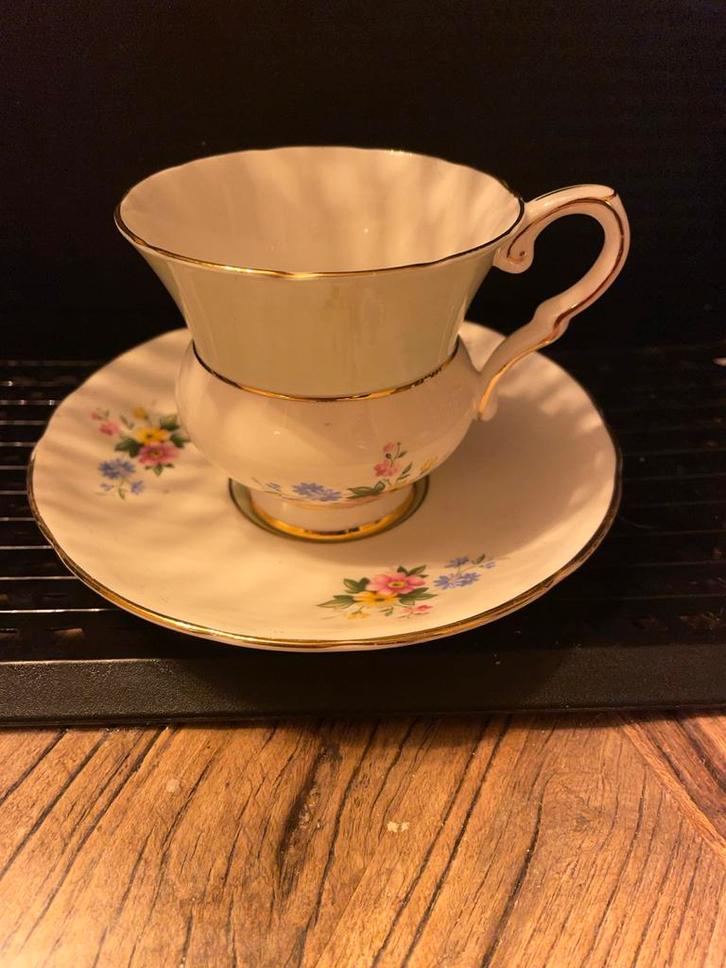 Vintage Royal Stafford Kop en Schotel, Huis en Inrichting, Keuken | Servies, Zo goed als nieuw, Kop(pen) en/of Schotel(s), Overige stijlen