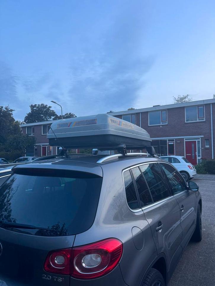 Vw Tiguan dakkoffer + dakdragers, Auto diversen, Dakkoffers, Gebruikt, Ophalen