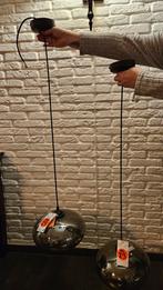 2x hanglamp met glazen bol, Ophalen, Nieuw