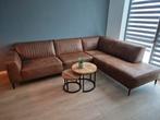 Hoekbank Microleder Cognac Bandido, Ophalen, 250 tot 300 cm, Hoekbank, Leer