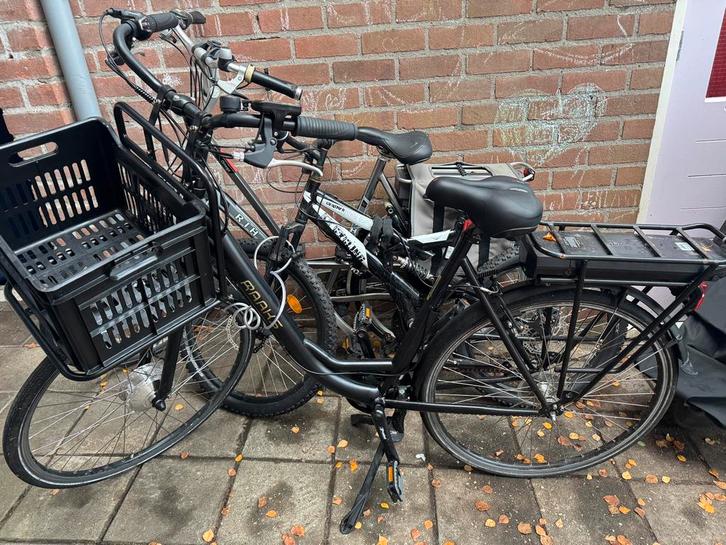 E-bike met Yepp zitjes - 290 OPHALEN, Fietsen en Brommers, Fietsen | Heren | Herenfietsen, Gebruikt, Overige merken, 53 tot 57 cm