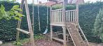 Houten Speeltoestel met klimwand, schommel en picknicktafel, Kinderen en Baby's, Speelgoed | Buiten | Speeltoestellen, Ophalen