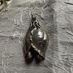 HELE MOOIE HANDGEMAAKTE ZILVEREN HANGER MET LAPIS LAZULI, Gebruikt, Blauw, Ophalen of Verzenden, Zilver