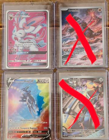 Origin Forme Dialga V #177 en Sylveon GX #140 beschikbaar voor biedingen