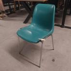 180 stackchair kunststof vintage retro kantine club kuip, Vijf, Zes of meer stoelen, Metaal, Ophalen of Verzenden, Zo goed als nieuw