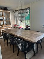 Tower Living klooster Eettafel Amanda grenen, Ophalen, 200 cm of meer, 50 tot 100 cm, Zo goed als nieuw