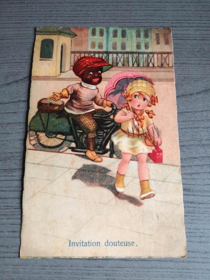 Vintage Postkaart - Invitation Douteuse - 1930, Antiek en Kunst, Curiosa en Brocante, Ophalen of Verzenden