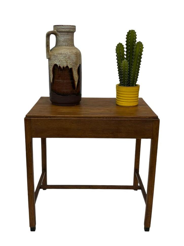 Art Deco Amsterdamse School bijzettafel tafeltje minimalist, Huis en Inrichting, Tafels | Bijzettafels, Gebruikt, Rond, 60 cm of meer