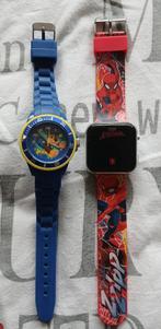 Leuke horloges paw patrol en spiderman, Verzenden, Zo goed als nieuw, Blauw, Jongen