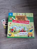Boek + puzzeltrein, Ophalen, Zo goed als nieuw
